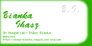 bianka ihasz business card