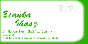 bianka ihasz business card